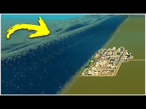 É POSSÍVEL PARAR UMA ONDA DE 1100 METROS (TSUNAMI) no Cities Skylines?