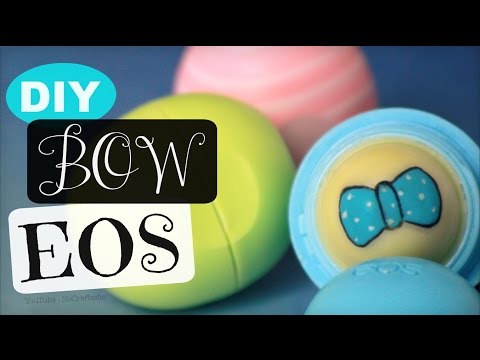 DIY Bow EOS Lip Balm - How To | SoCraftastic