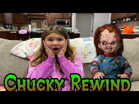 Chucky Rewind The Movie! What's Inside Chucky, She Turned Into Chucky, Chucky Took Our Popits