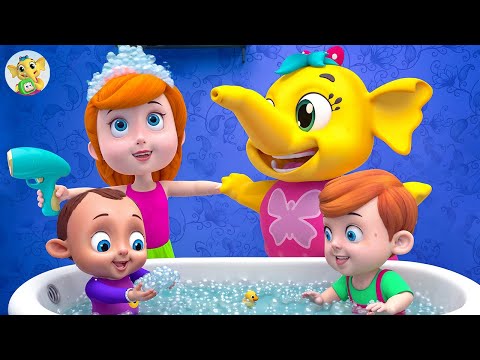 The Bubble Bath Song | New Born Baby Nursery Rhymes + Kids Songs | Baby Toonz Kids TV | Baby Songs