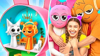 My Parents Are Sprunki 👨‍👩‍👧💖🧡 *Smart Gadgets And Cardboard Crafts For Parents*