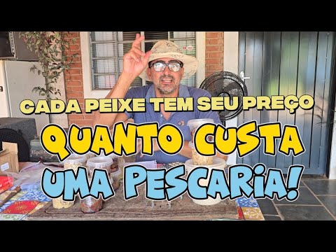 TODO PEIXE TEM SEU PREÇO! QUANTO CUSTA EM MEDIA UMA PESCARIA?