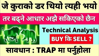 जे कुराको डर थियो त्यही भयो(TRAP मा नपर्नुहोला)| Share Market Nepal | Nepse Technical Analysis Today