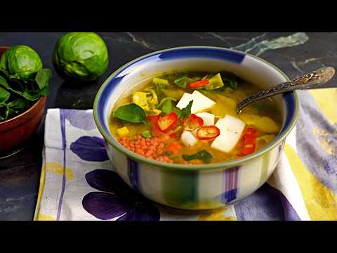 Ich nehme ein GLAS LINSEN und koche in 10 Minuten eine geniale Suppe! 🔝Leckere einfache Rezepte!