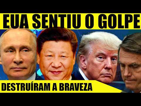 EXPLOSÃO! CHlNA E RÚSSIA BATEM EM TRUMP E BOLSONARlSTAS AMERICANIZADOS! PANCADA NA ECONOMIA DOS EUA!