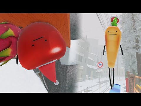 Hide and seek with Apple, Carrot  in Secret Staycation [Roblox]