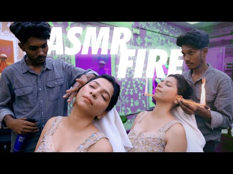 A Dance of Flames & Calm | ASMR Fire & Ear Massage Magic