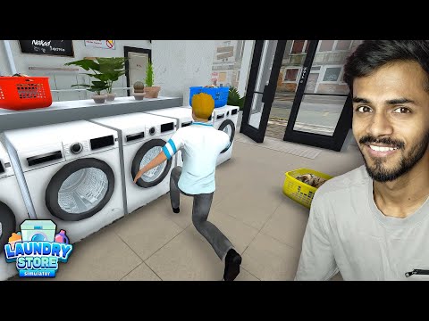 I OPENED A LAUNDRY STORE | LAUNDRY STORE SIMULATOR