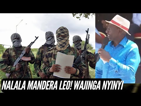 TENSE SITUATION AS PRES RUTO DARES AL-SHABAAB IN MANDERA; ATA LEO NALALA HAPA FANYENI VILE MNATAKA!