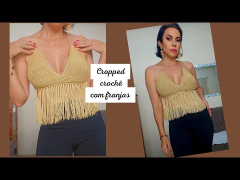 CROPPED DE CROCHÊ FRANJAS RAYON