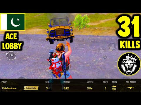 MY HIGHEST KILLS EVER / 31 KILLS ACE LOBBY / PUBG MOBILE