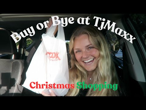 Buy or Bye at TjMaxx - Christmas Shopping Challenge