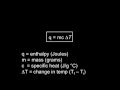 Calorimetry Concepts and Applications
