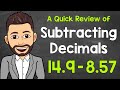 Subtracting Decimals: Key Concepts and Examples