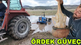 SU ALTINDA KALDI !! ÖRDEK GÜVEÇ NASIL OLUR..SON YEM CUVALI