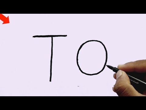 Beautiful Drawing Pictures From Letter TO l Easy Drawing Step By Step l Essy Drawing Ideas