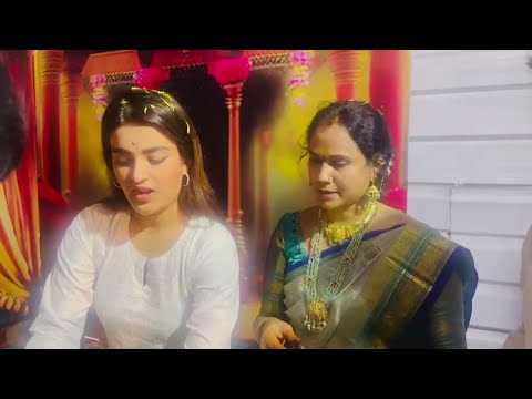 Nidhi Agerwal Blessings from Sri Kanakadurga Ammavaru | Hari Hara Veera Mallu