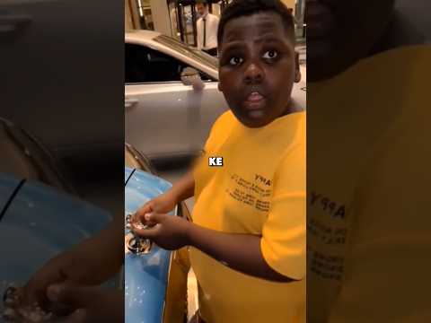 Kid Shocked by Car Ornament Price #shorts