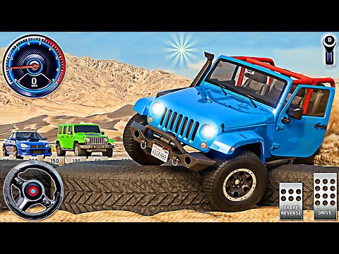 Offroad Jeep Wrangler Driving Game - 4x4 Luxury SUV Prado Drive Sim 3D | Android Gameplay