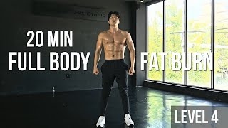 20 Min FULL BODY WORKOUT | Fat Burn | No Equipment | 20 분 지방 연소 전신 운동 (장비 없음)
