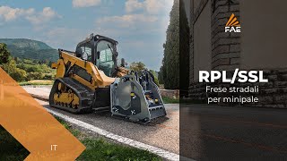 Video - FAE RPL/SSL - Fresa stradale per asfalto o cemento per minipale da 60 a 135 CV