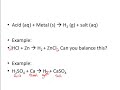 Reactivity of Metals with Acids