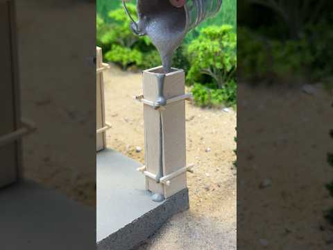 Incredible W-Tiny house made with mini bricks part 1 #miniature #diy
