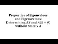 Matrix Operations and Eigenvalues