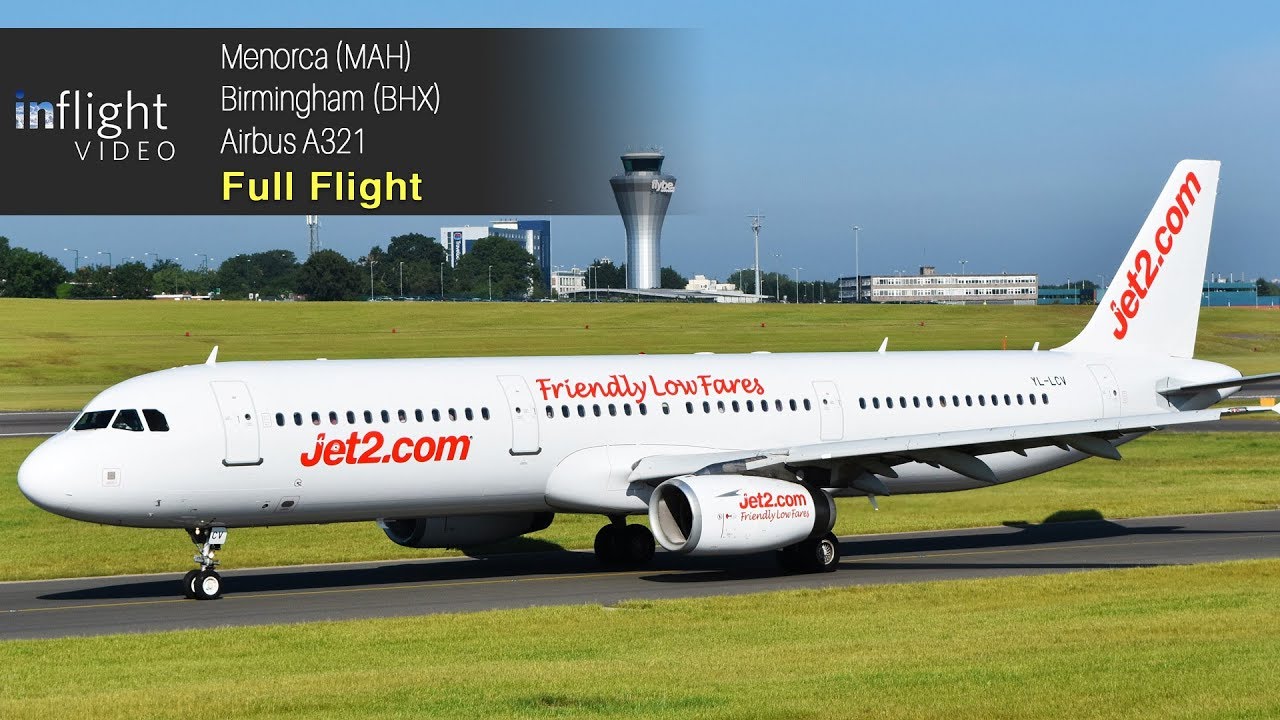 Jet2. com Full Flight: Menorca to Birmingham (SmartLynx Airbus A321)