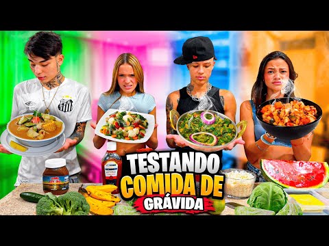 COMENDO COMIDA DE GRAVIDA!! *experimentando as piores misturas*