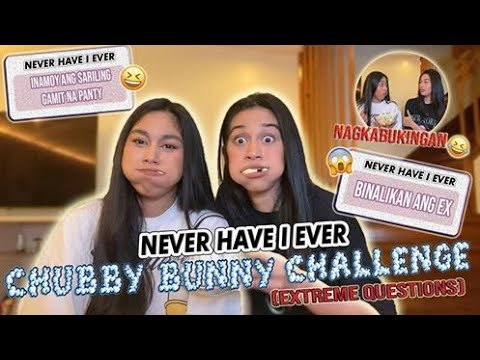 EXTREME!!! CHUBBY BUNNY CHALLENGE WITH NEVER HAVE I EVER!!! WITH ZEINAB HARAKE | RANA HARAKE