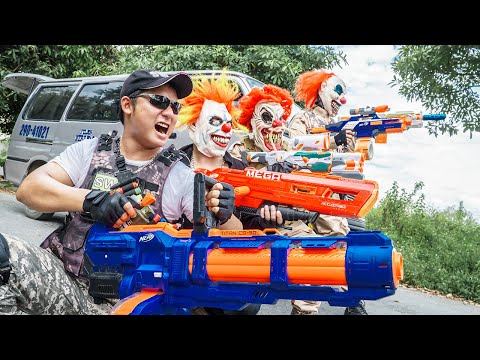 LTT Films : Captain S.E.A.L X Nerf Guns Fight Crime Group Tiger Mask Avenge For His Wife