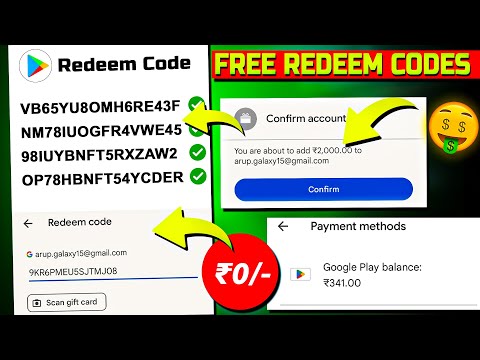 100% Free Redeem Code For Google Playstore At ₹0/- |How To Get Free Redeem Code | Free Redeem Code