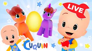 🔴DIRECTO🔴 Aprende  colores,  números y formas con Cuquín | Videos educativos