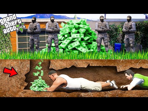 Franklin Hidden Money Stash & Underground Secret Tunnel in GTA 5!