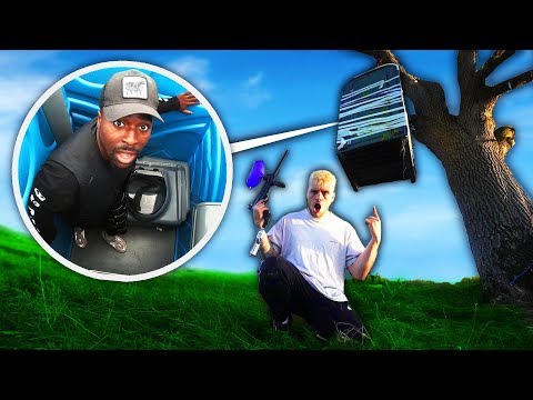 I was trapped in a portaloo, dangled from a tree..