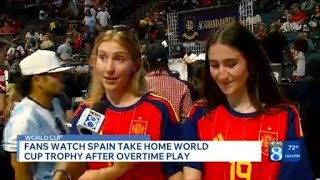 YouTube video thumbnail: West Michigan Soccer Fans Watch World Cup Final Match at Van Andel Arena