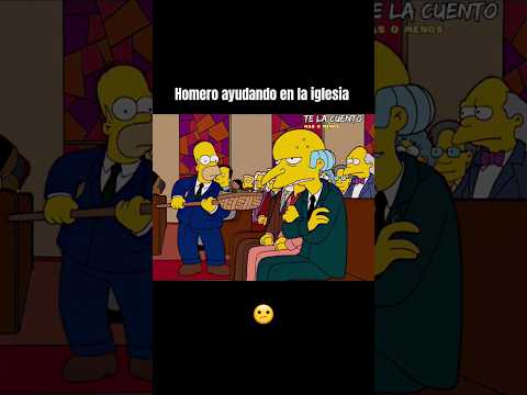 Homero le quita el dinero al Sr. Burns 💰😂 || #humor #lossimpson #shorts