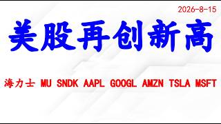 标普500再创新高！还可以买什么？个股分析：海力士 MU SNDK AAPL GOOGL AMZN TSLA MSFT.