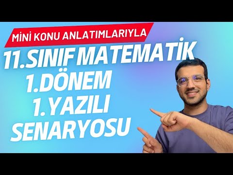 11. Sınıf 1. Dönem 1. Matematik Yazılısı Senaryosu I  PDF