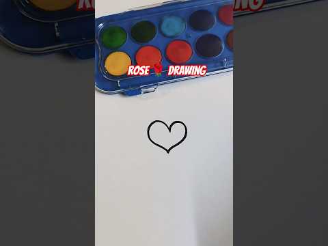 Easy Rose drawing step by step #drawings #trending #viral
