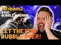 BeamZ B300 Bubble Machine with Wireless Remote & 1L Concentrated Fluid