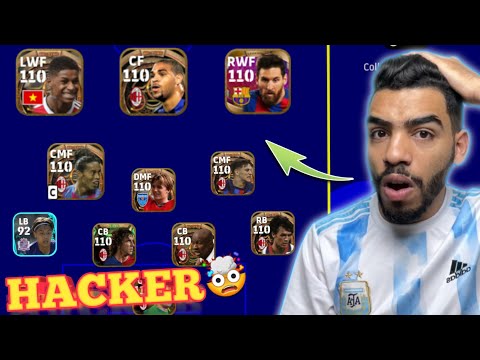 OMG!! I PLAYED VS A HACKER 😱 in Efootball 23 mobile | All players 110 rating