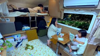 車中泊旅の車中飯事情｜日本一高い場所のパン屋とホタルの乱舞｜キャンピングカー車中泊