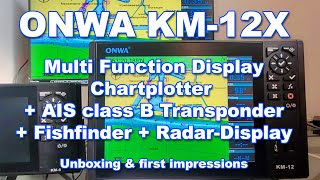 ONWA KM 12X euHDMI class B transponder chartplotter fishfinder radar MFD