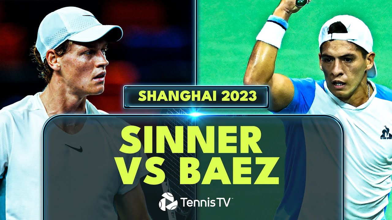 Jannik Sinner vs Sebastian Baez Entertaining Match | Shanghai 2023 Highlights