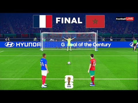 France vs Maroc - Finale Coupe du Monde 2026 | Penalty Shootout | Mbappé vs Diaz | eFootball PES