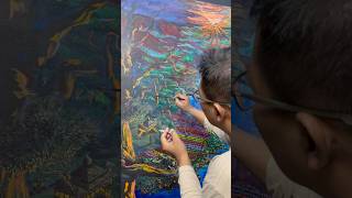 Lembur Lukis Lewat Tengah Malam #lukisan #art #painting