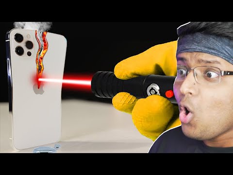 LASER VS IPHONE!
