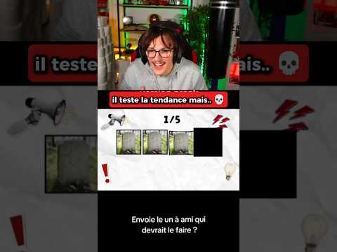 il teste la tendance mais.. ๐ (say the word challenge) #Shorts